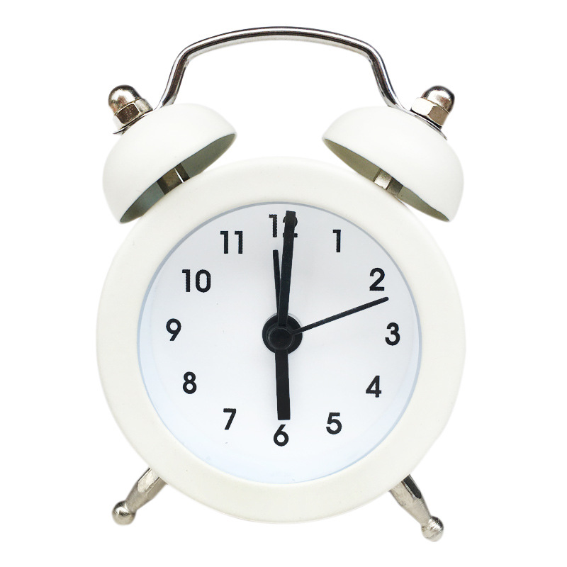 Mini Metal Alarm Clock Cute Novelty 5cm Handle Clock Can Add Logo Alarm Clock