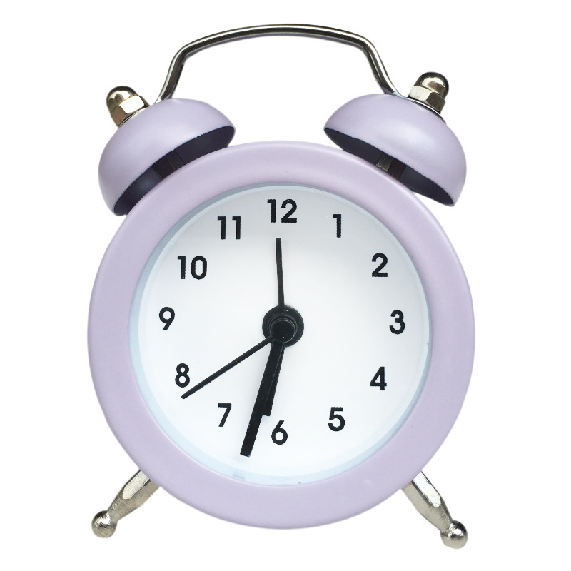Mini Metal Alarm Clock Cute Novelty 5cm Handle Clock Can Add Logo Alarm Clock