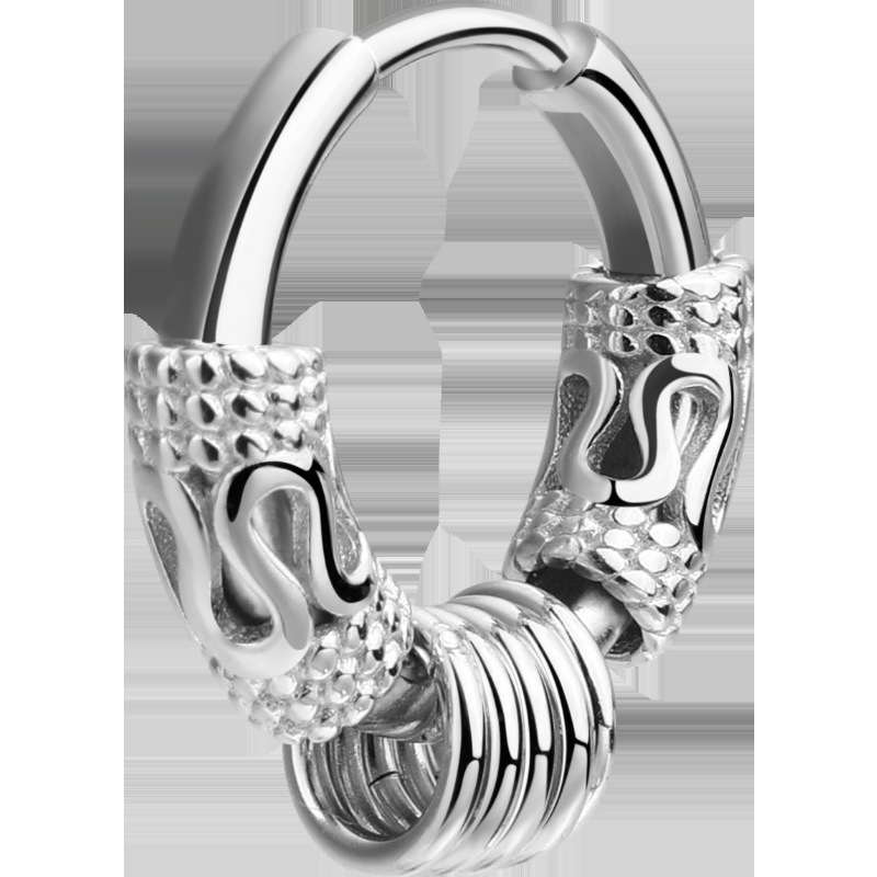 Earrings for men, men's earrings simple circle ear buckle season