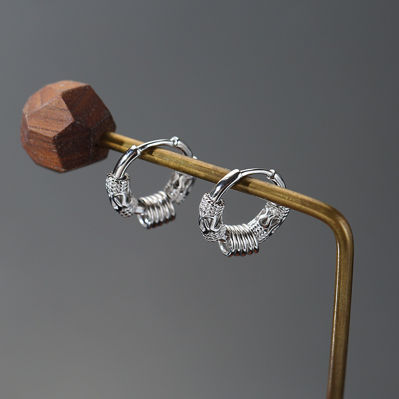 Earrings for men, men's earrings simple circle ear buckle season