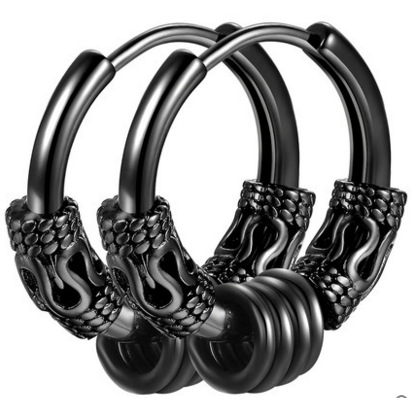 Earrings for men, men's earrings simple circle ear buckle season