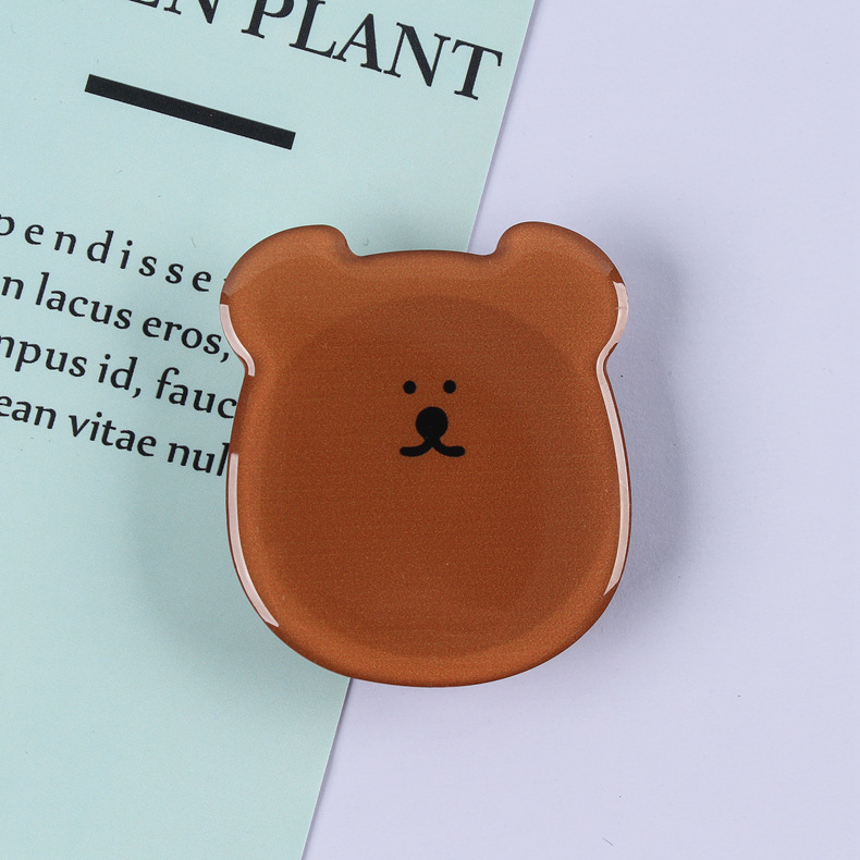 Cartoon drip glue lazy telescopic acrylic airbag phone stand can add logo digital cute