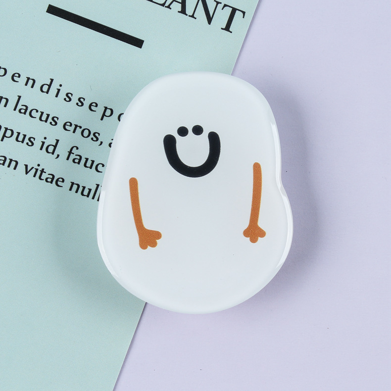 Cartoon drip glue lazy telescopic acrylic airbag phone stand can add logo digital cute
