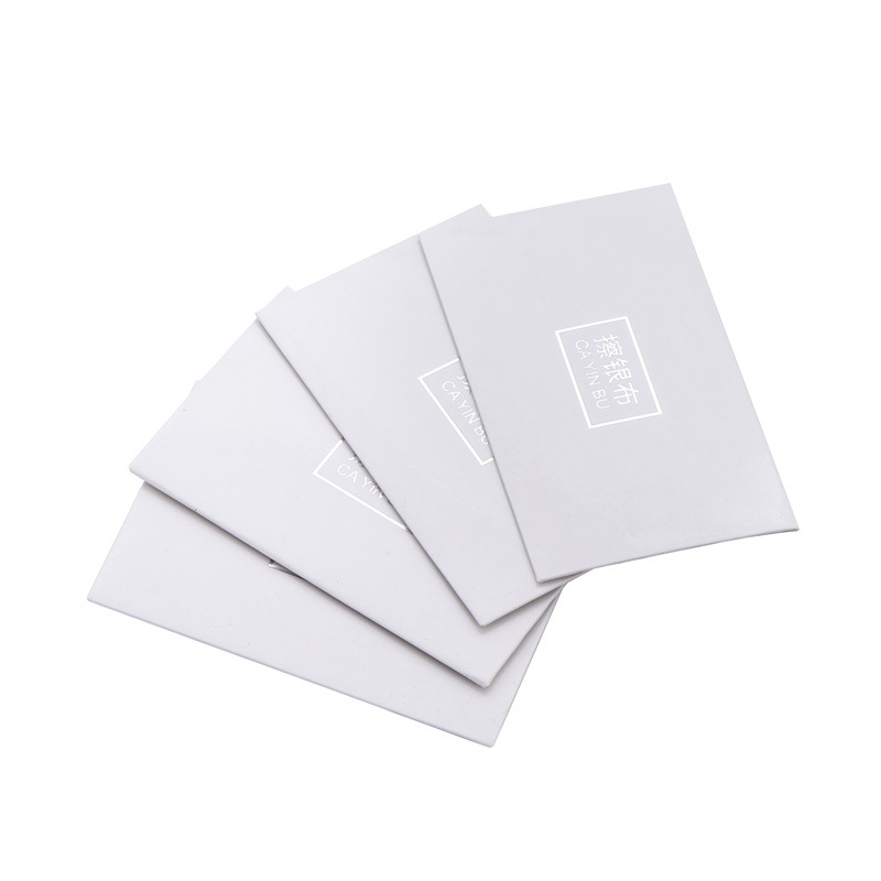 Jewelry gift box necklace packaging box jewelry ring box polishing cloth alcohol cotton silver cleaning solution
