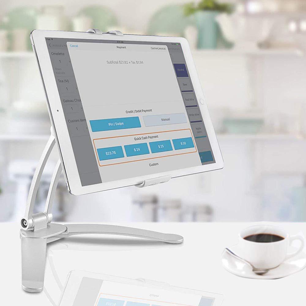 Stand tablet wall mount adhesive office desk bedside kitchen fixed base wall-mounted tablet stand