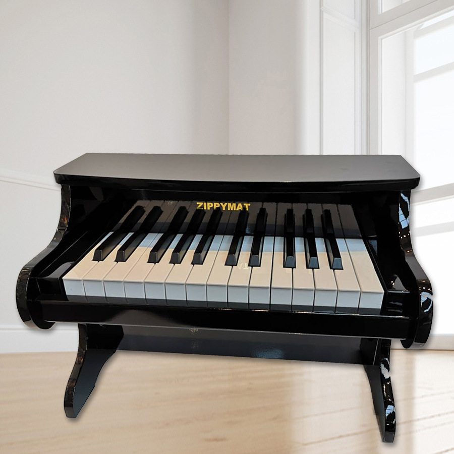 Baby Wooden Small Piano Children's Electronic Keyboard Playable Educational Music Early Education Toy Wooden