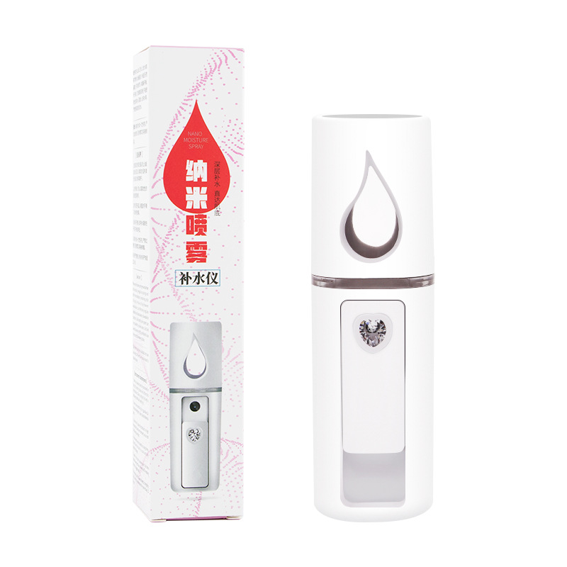 Small Waist Charging Handheld Spray 2-in-1 Humidifier Mini Portable Facial Moisturizing Beauty Device