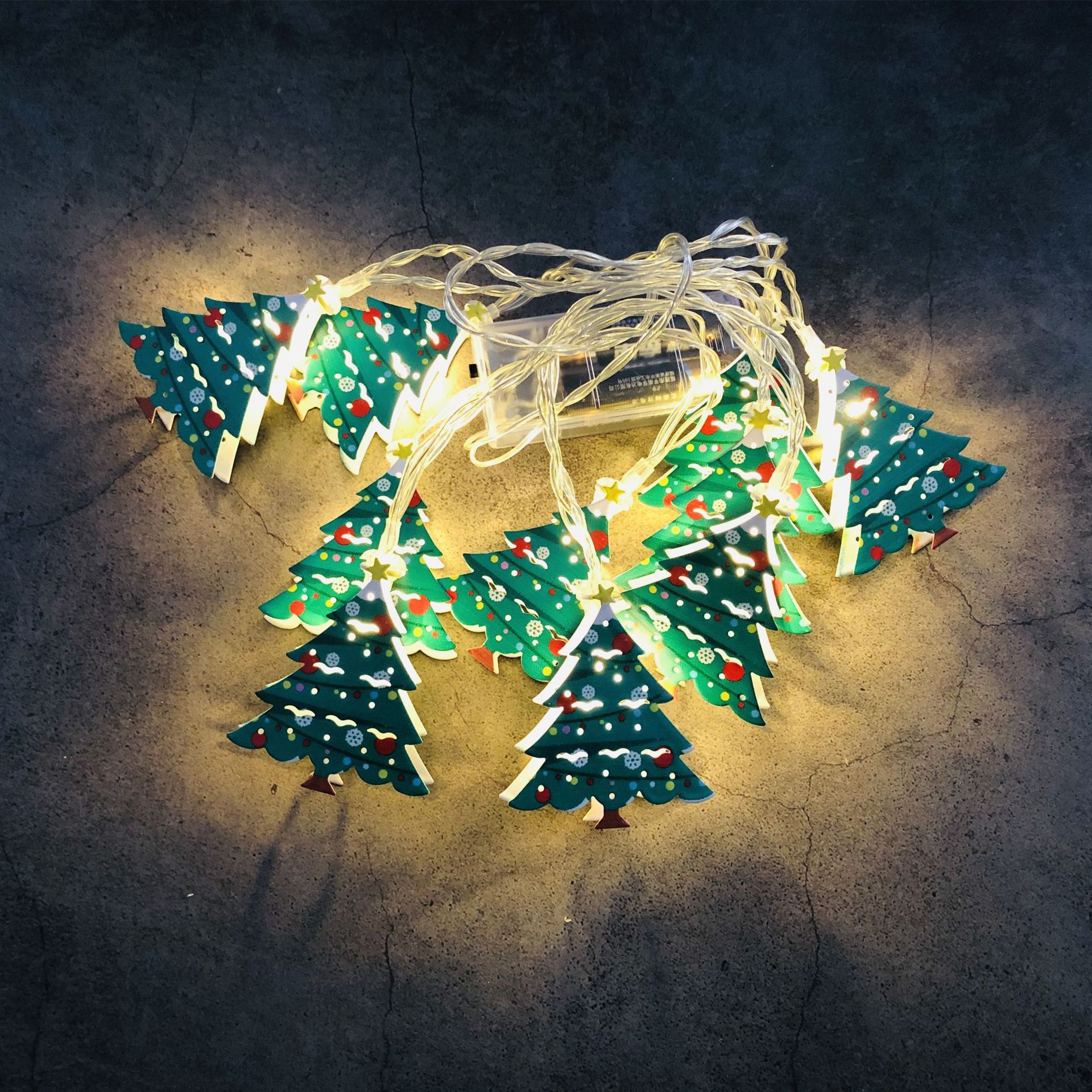 New LED Santa Claus Snowman Light String Cane Christmas Tree Light String Sock Snowflake Decorative Lights USB Christmas Set