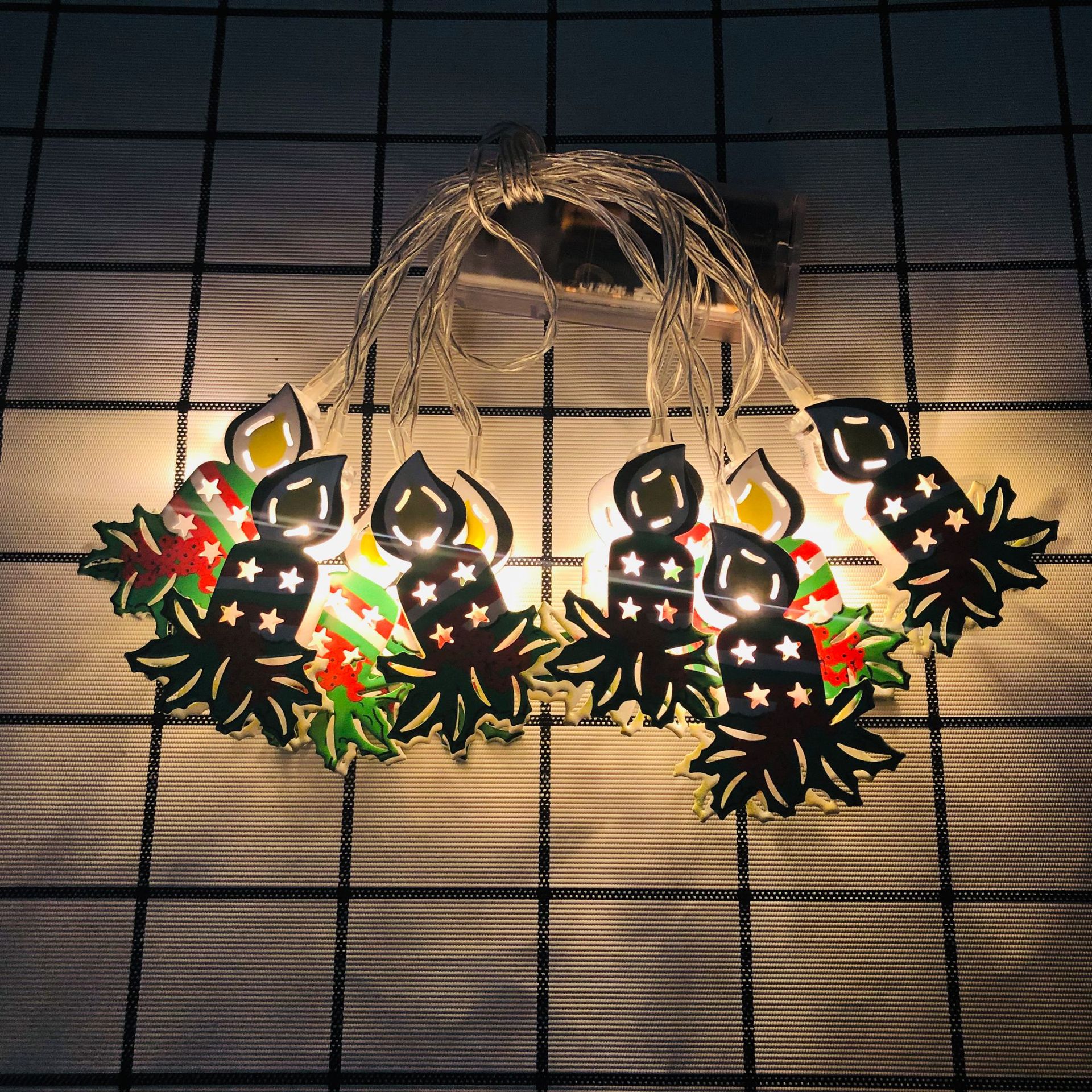 New LED Santa Claus Snowman Light String Cane Christmas Tree Light String Sock Snowflake Decorative Lights USB Christmas Set