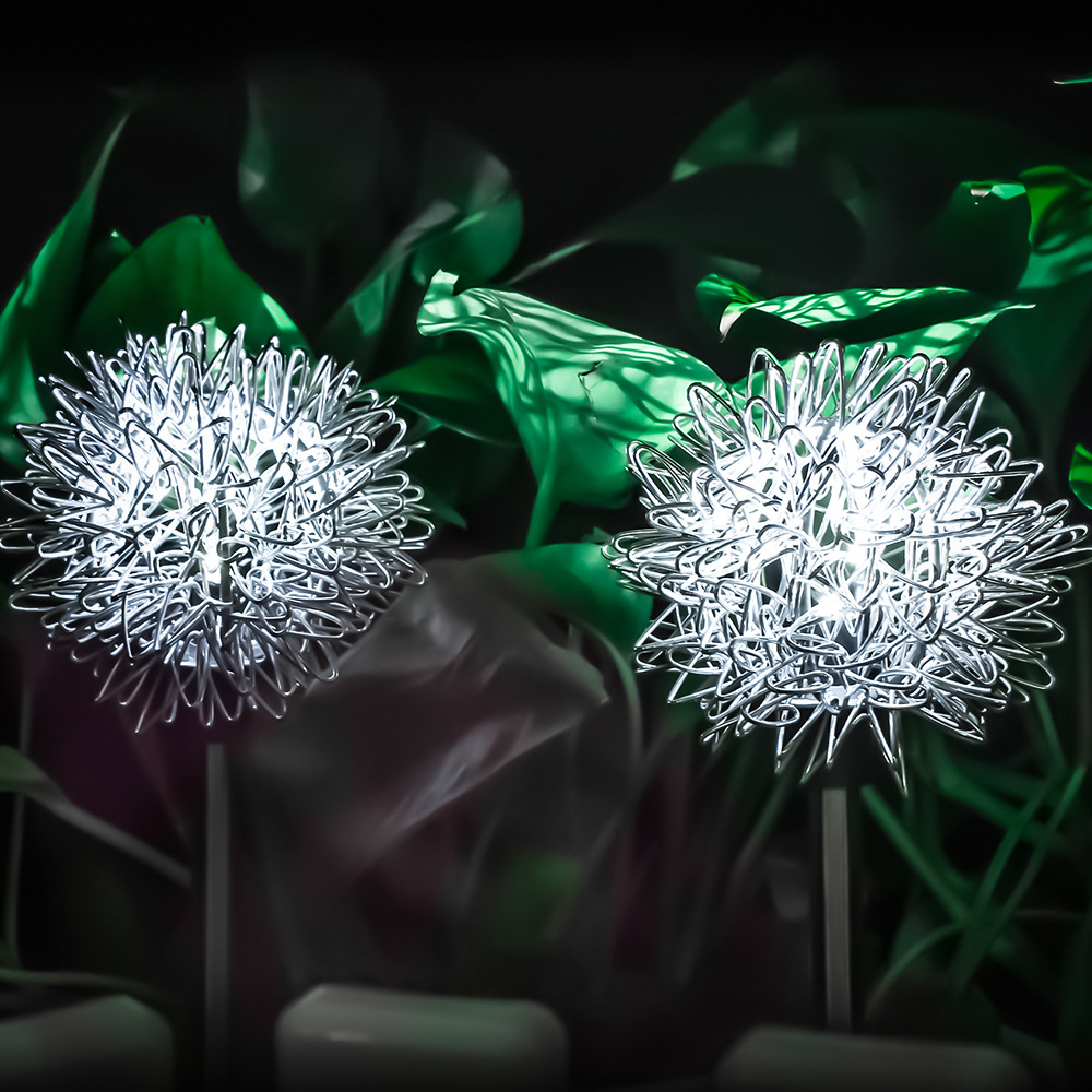 Special solar dandelion ground insert light LED wire ball garden lawn light outdoor courtyard reed light