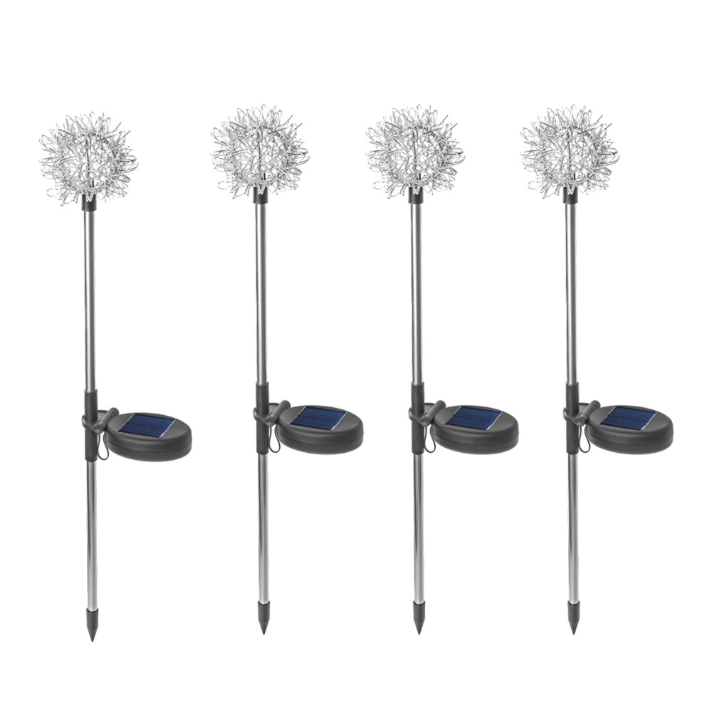 Special solar dandelion ground insert light LED wire ball garden lawn light outdoor courtyard reed light