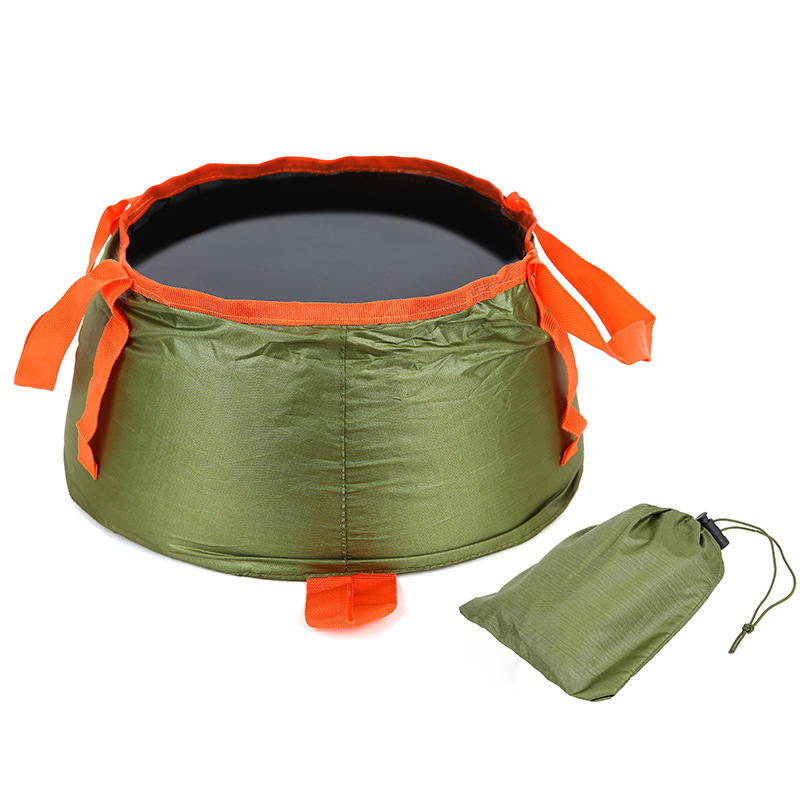 AYXSEE Outdoor Foldable Portable Water Basin Travel Camping Hotel Hotel Wash Face Wash Feet Hand Basin with Storage Bag