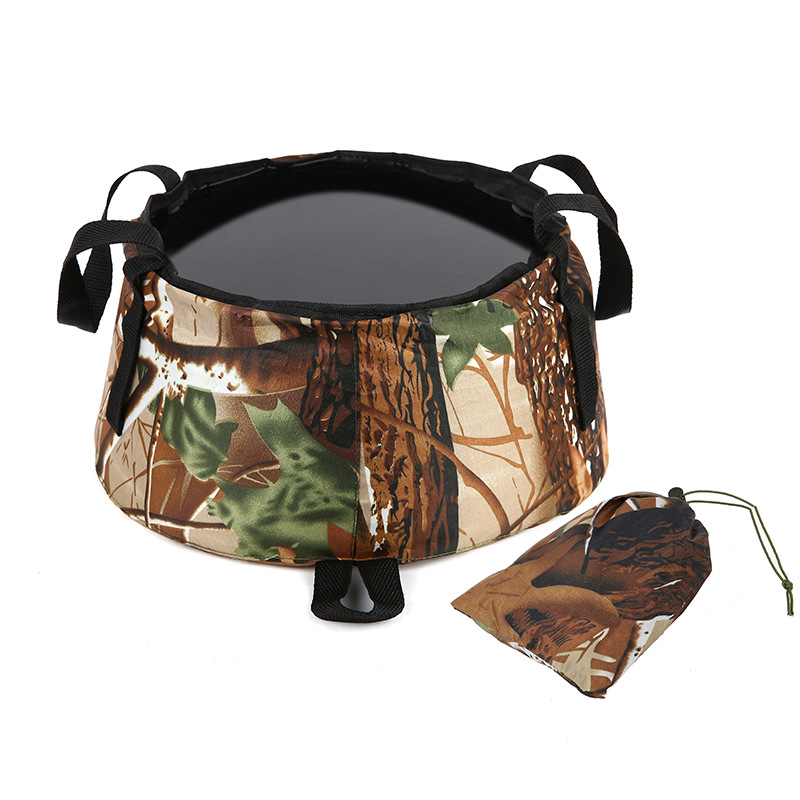AYXSEE Outdoor Foldable Portable Water Basin Travel Camping Hotel Hotel Wash Face Wash Feet Hand Basin with Storage Bag