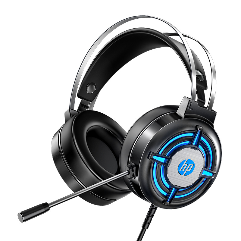 HP H120 Computer Headset Desktop Computer Bass 7.1 Channel USB E-sports Earmuff Game Audio Video
