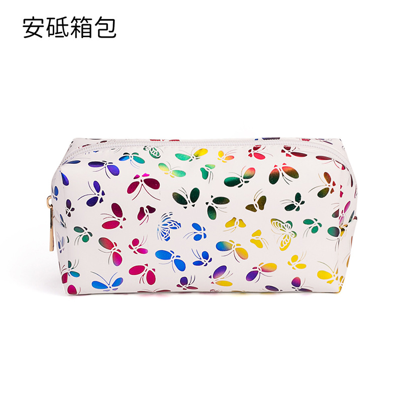 炫彩蝴蝶白方体包