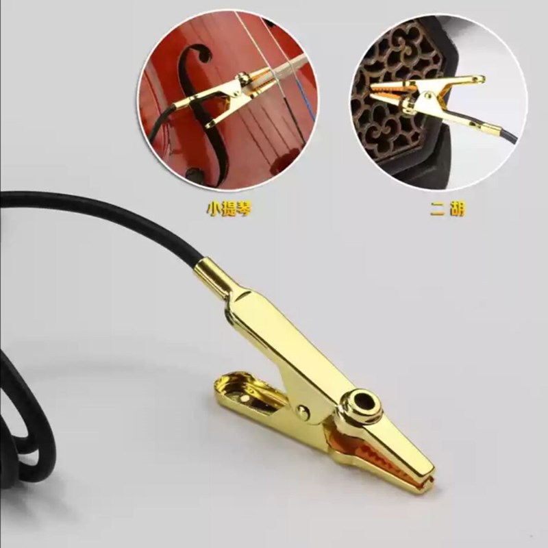Erhu Pickup Clip Microphone Metal Pointed Instrument Pickup Flute Hulusi Violin Xiao Universal Sound Pickup