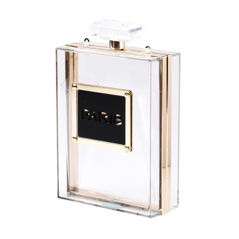 Bag 2020 New Transparent Acrylic Bag Vertical Square Bag Shoulder Crossbody Banquet Dress Evening Bag Women