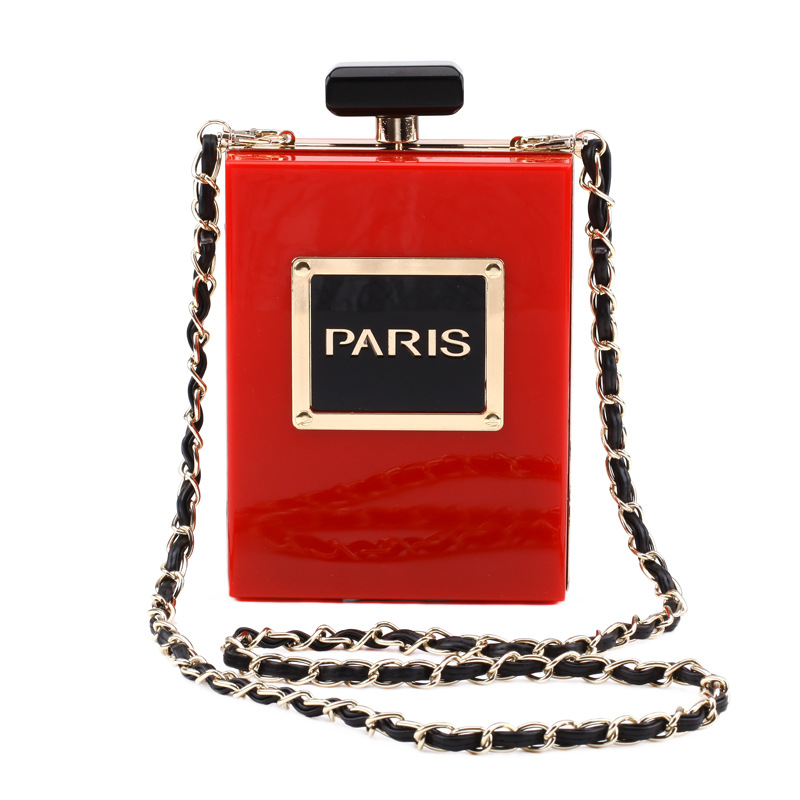 Bag 2020 New Transparent Acrylic Bag Vertical Square Bag Shoulder Crossbody Banquet Dress Evening Bag Women