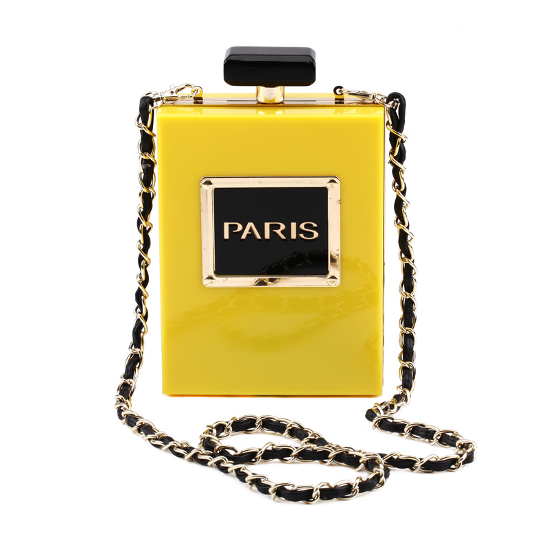 Bag 2020 New Transparent Acrylic Bag Vertical Square Bag Shoulder Crossbody Banquet Dress Evening Bag Women