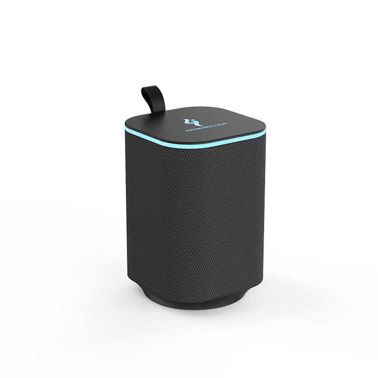 Custom-designed Outdoor Yoga Speaker with RGB Lighting, Fabric Finish, and Portable Wireless Bluetooth Capabilities