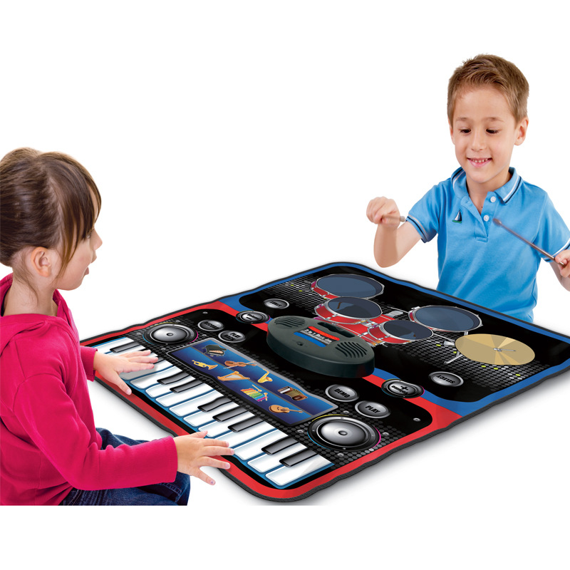 Children's Multifunctional Infant Music Performance Mat Outdoor Piano Drum Set Instrument Toy Game Mat