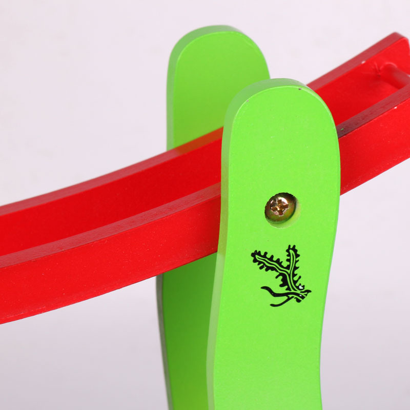 Wooden Three-layer Rapid Racing Car Gliding Car Children's Slide Track Flying Car Toy for Boys and Girls Slide Inertia Car