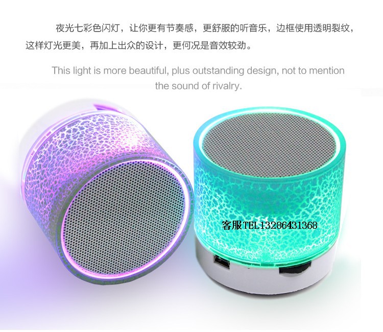 Mini Crack A9 New Speaker Waterproof Wireless Car Portable Subwoofer Bluetooth Card U Disk Universal Audio