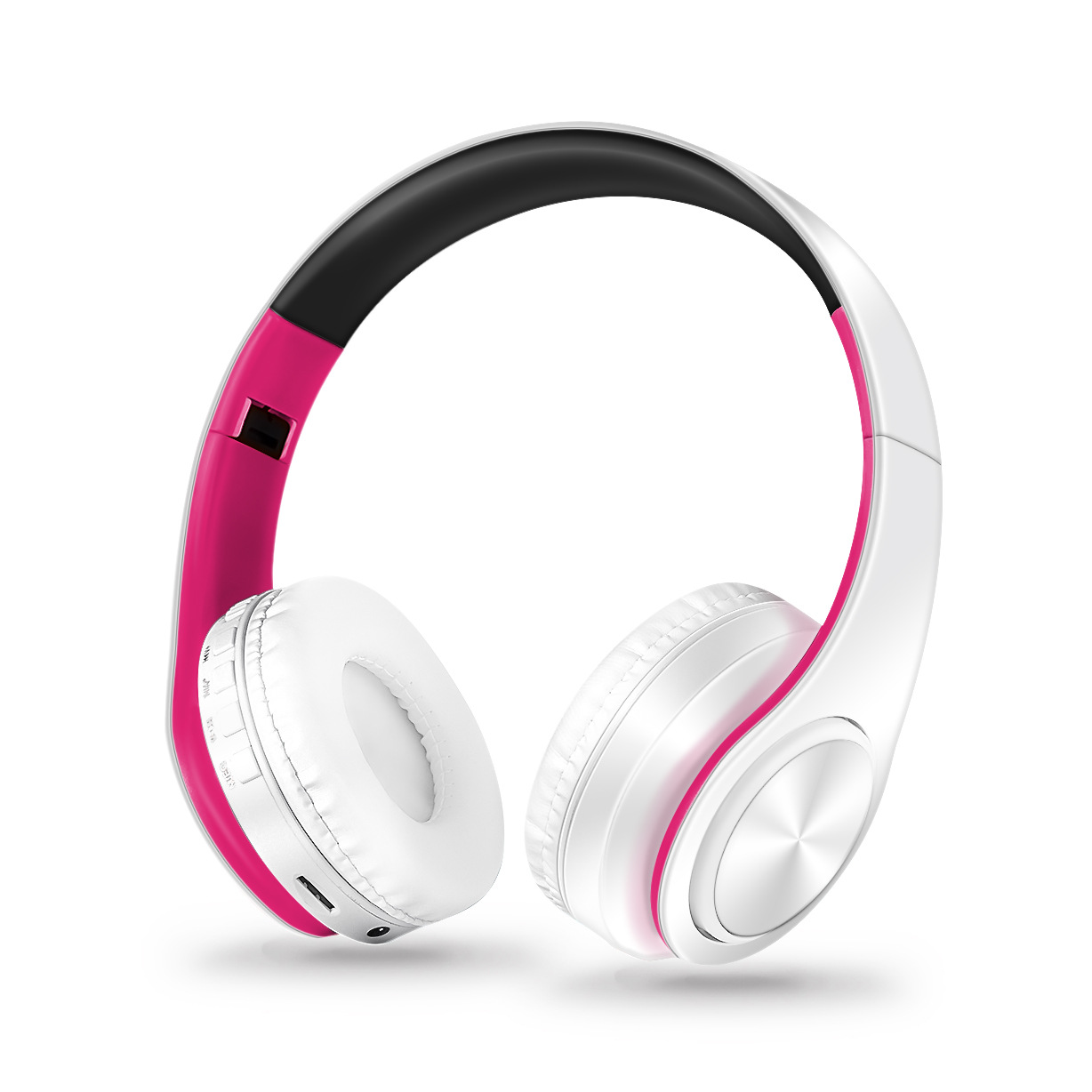 Multi-color foldable wireless headset, over-ear Bluetooth, music, sports, universal with card slot wireless earphones