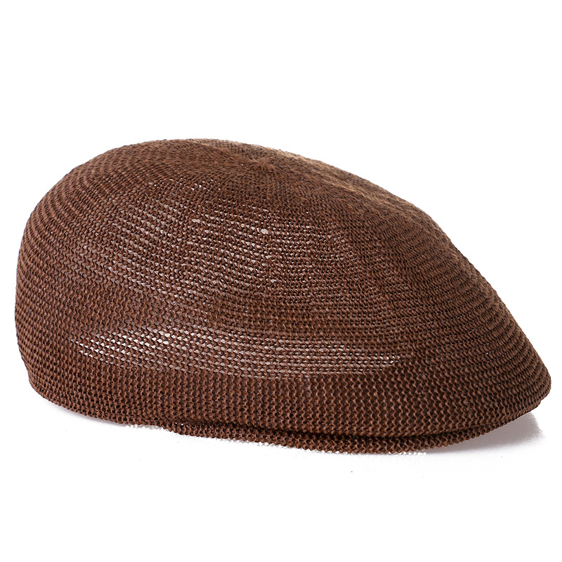 Hat Summer 2020 New Middle-aged and Elderly Breathable Straw Gauze Sun Protection Mesh Visor Hat Forward Cap