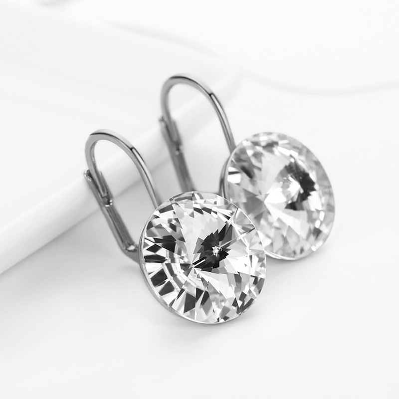 Simple Earrings Multicolor Crystal Earrings Women Fresh Accessories 85947