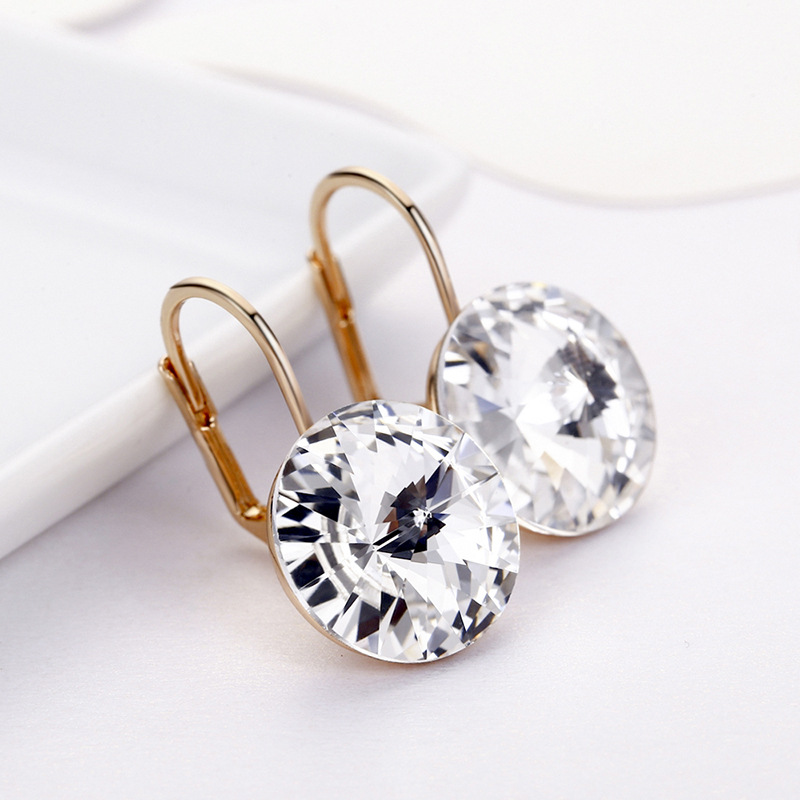 Simple Earrings Multicolor Crystal Earrings Women Fresh Accessories 85947