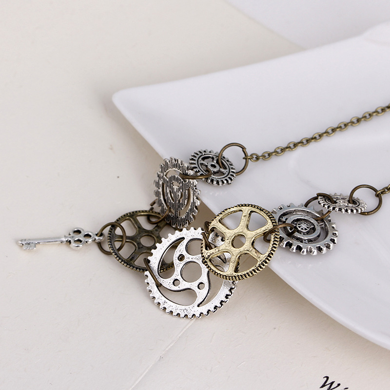 Fashion Jewelry Steampunk Gear Necklace gear steampunk Necklace Jewelry