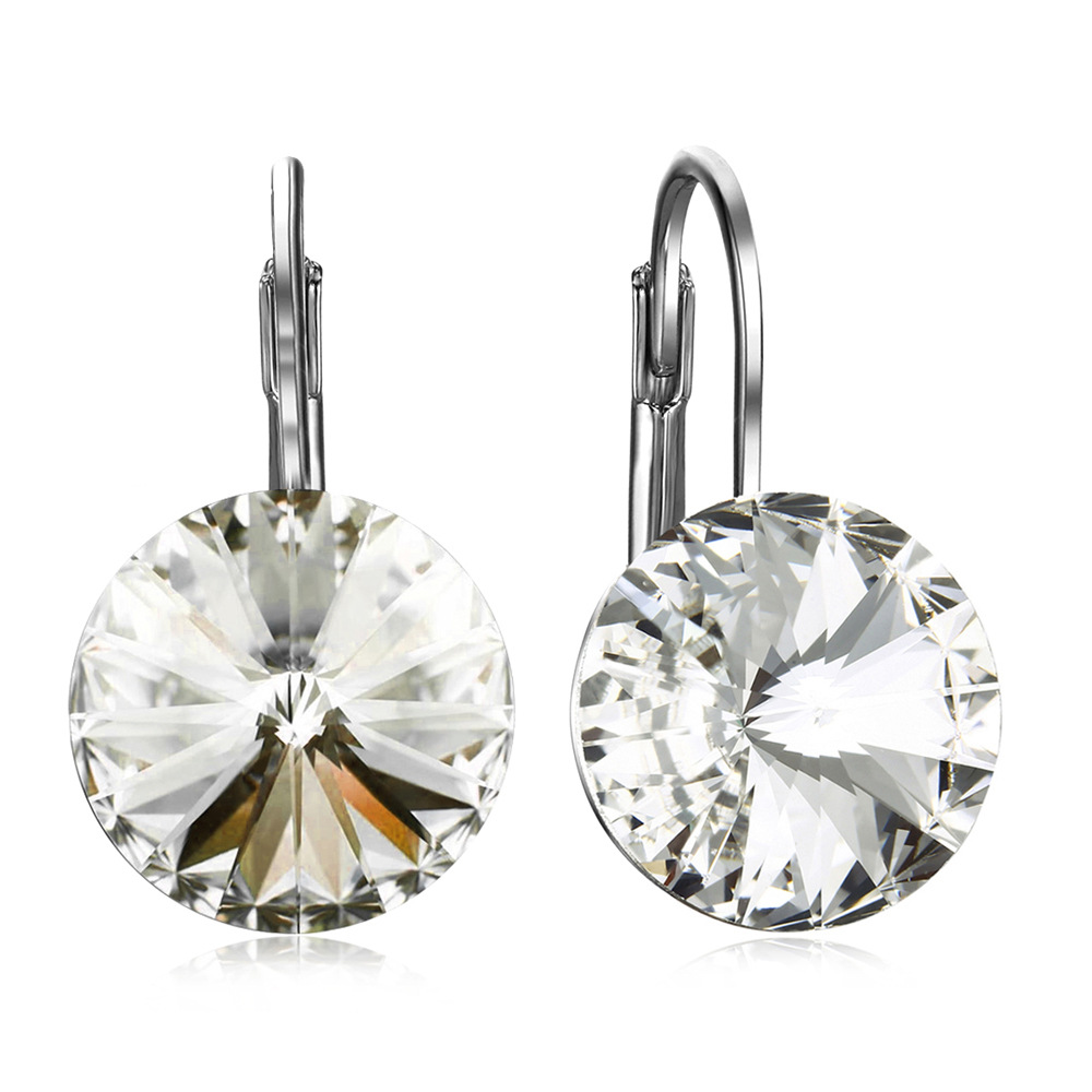 Simple Earrings Multicolor Crystal Earrings Women Fresh Accessories 85947