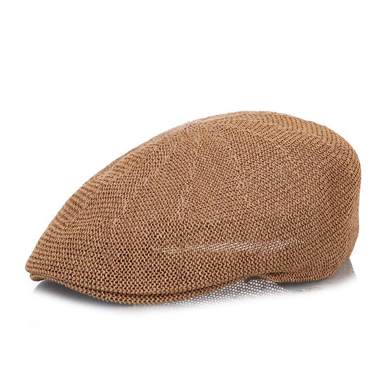 Hat Summer 2020 New Middle-aged and Elderly Breathable Straw Gauze Sun Protection Mesh Visor Hat Forward Cap