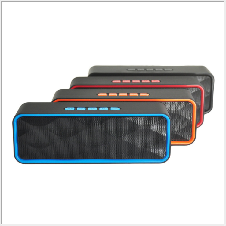 SC211 Bluetooth speaker car subwoofer wireless Bluetooth speaker mini speaker FM radio speaker