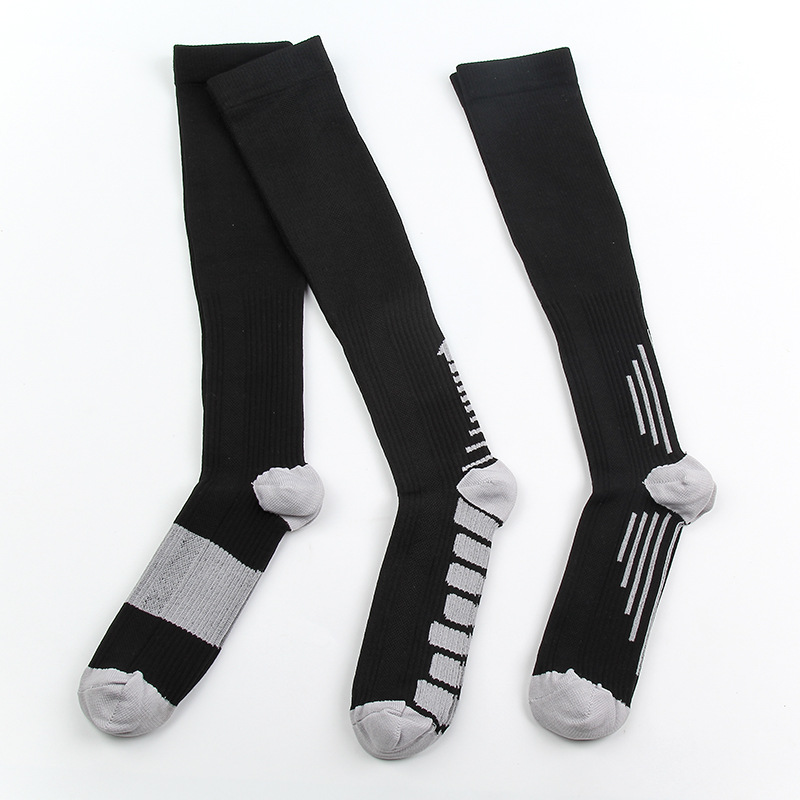 Socks, men's new mid-calf sports socks, anti-odor and sweat-absorbing, spring and summer men's breathable anti-slip color-blocked long socks