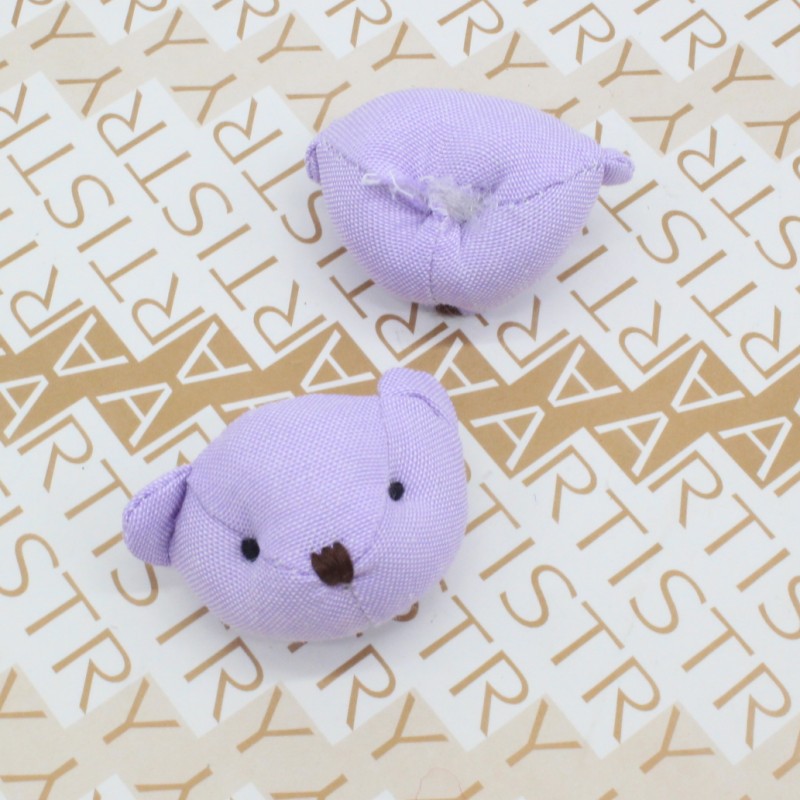 Lace Teddy Bear Head Plush Cartoon Fabric Bear Hair Accessory Hair Tie Clothes Shoes Hat Accessories Doll