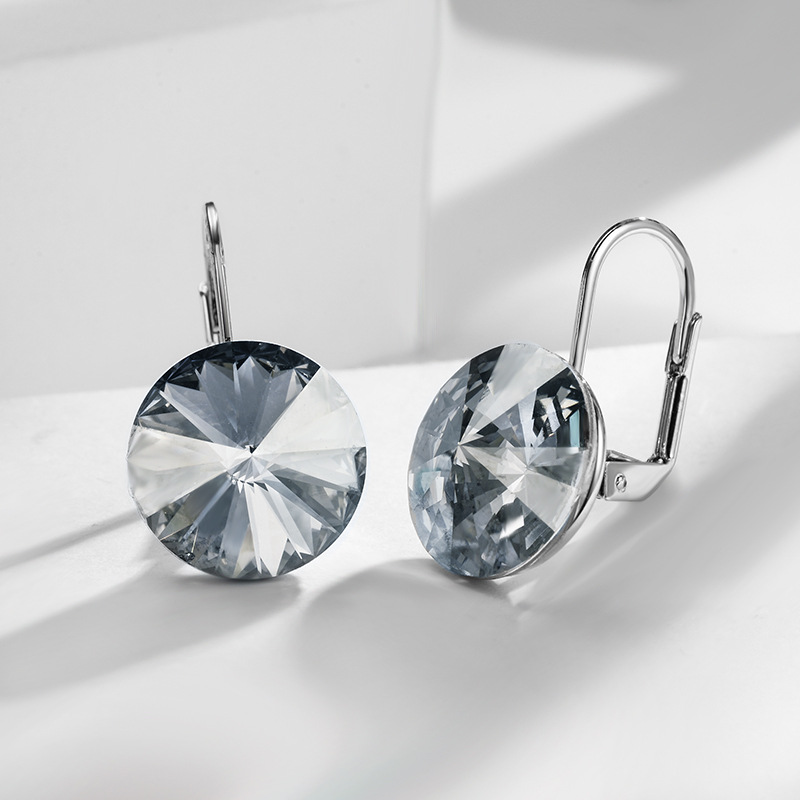 Simple Earrings Multicolor Crystal Earrings Women Fresh Accessories 85947