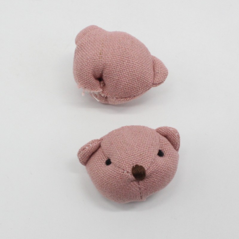 Lace Teddy Bear Head Plush Cartoon Fabric Bear Hair Accessory Hair Tie Clothes Shoes Hat Accessories Doll