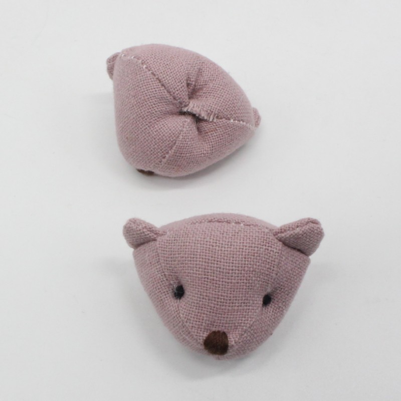 Lace Teddy Bear Head Plush Cartoon Fabric Bear Hair Accessory Hair Tie Clothes Shoes Hat Accessories Doll