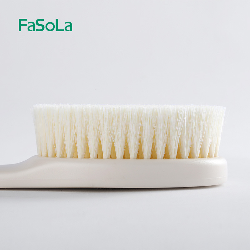 Japan FaSoLa Bath Brush Long Handle Back Scrubber Exfoliating Soft Bristle Shower Brush Adult Bath Towel