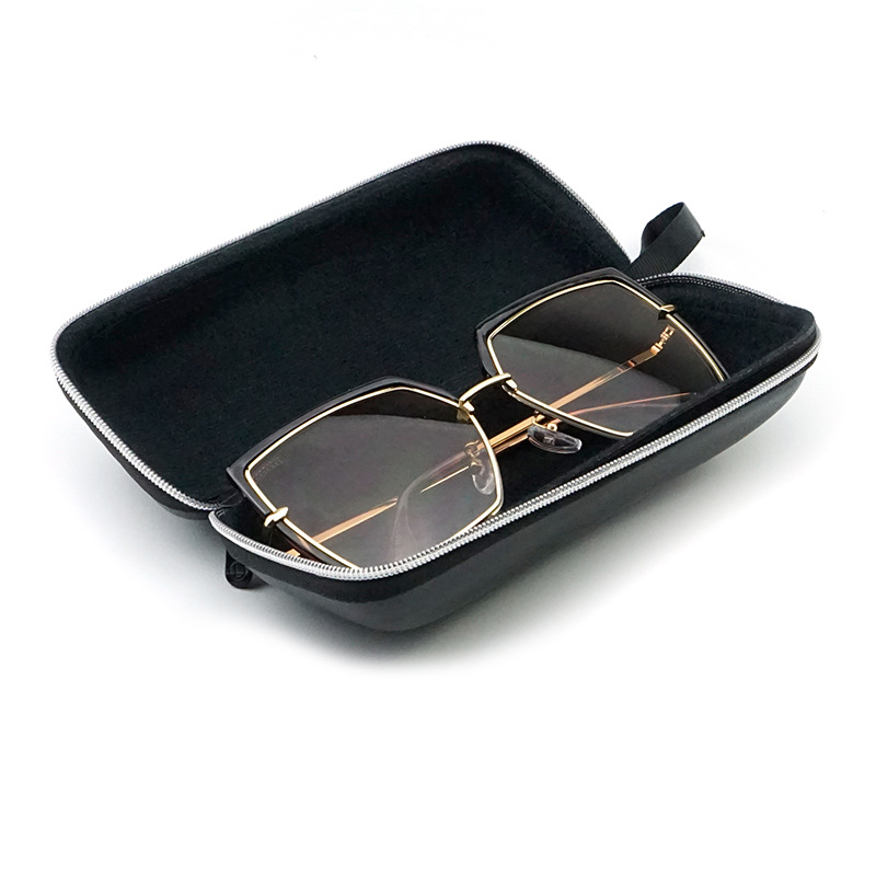 Large Sunglasses Case Zipper Eyeglass Case Sports Sunglasses Case Portable Small Fresh Hard Case for Men and Women