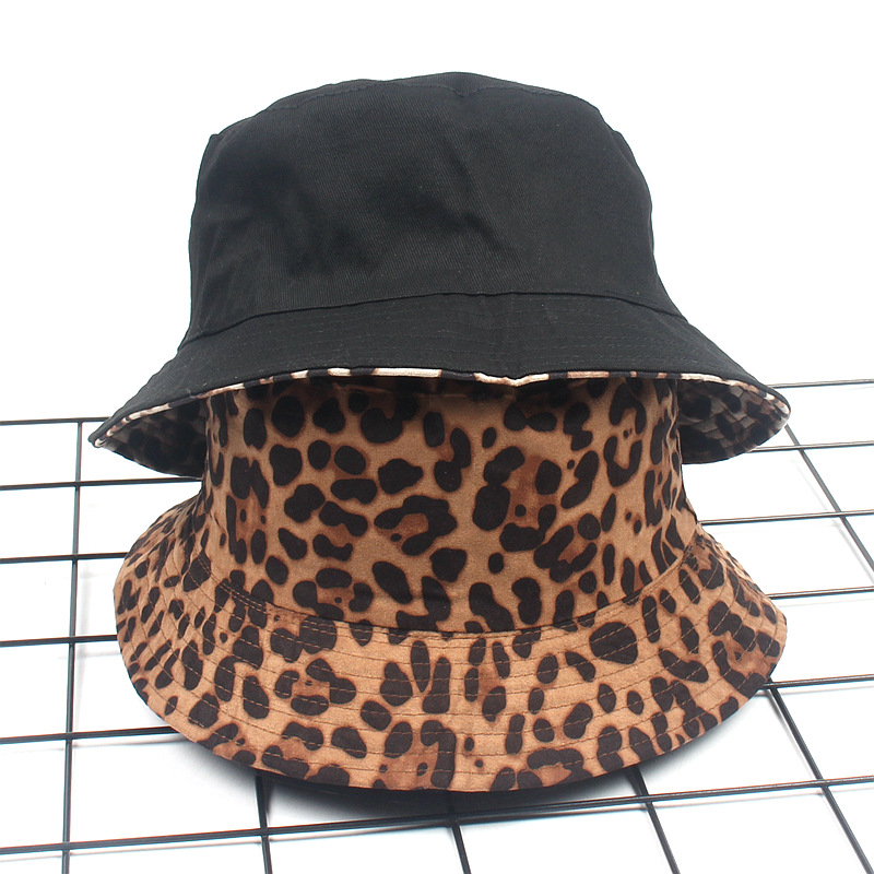 Suede Leopard Print Bucket Hat for Women, Printed Fisherman Hat, Spring New Outdoor Casual Sun Hat