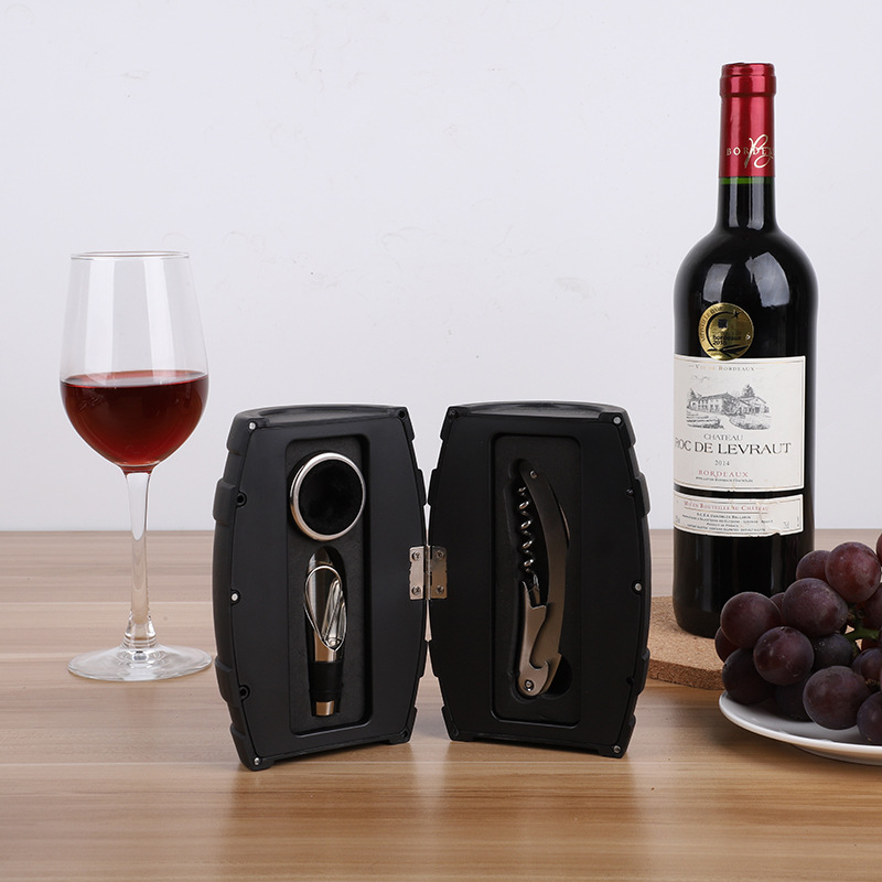 Wine Bottle Shape Wine Bottle Tool Box Red Wine Opener Set Promotional Gift Wine Bottle 5-Piece Set