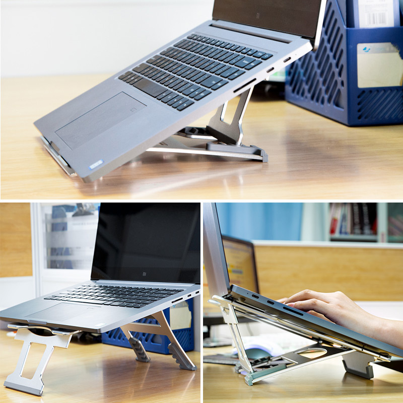 Notebook aluminum alloy folding stand computer desktop elevated heat dissipation base lifting stand