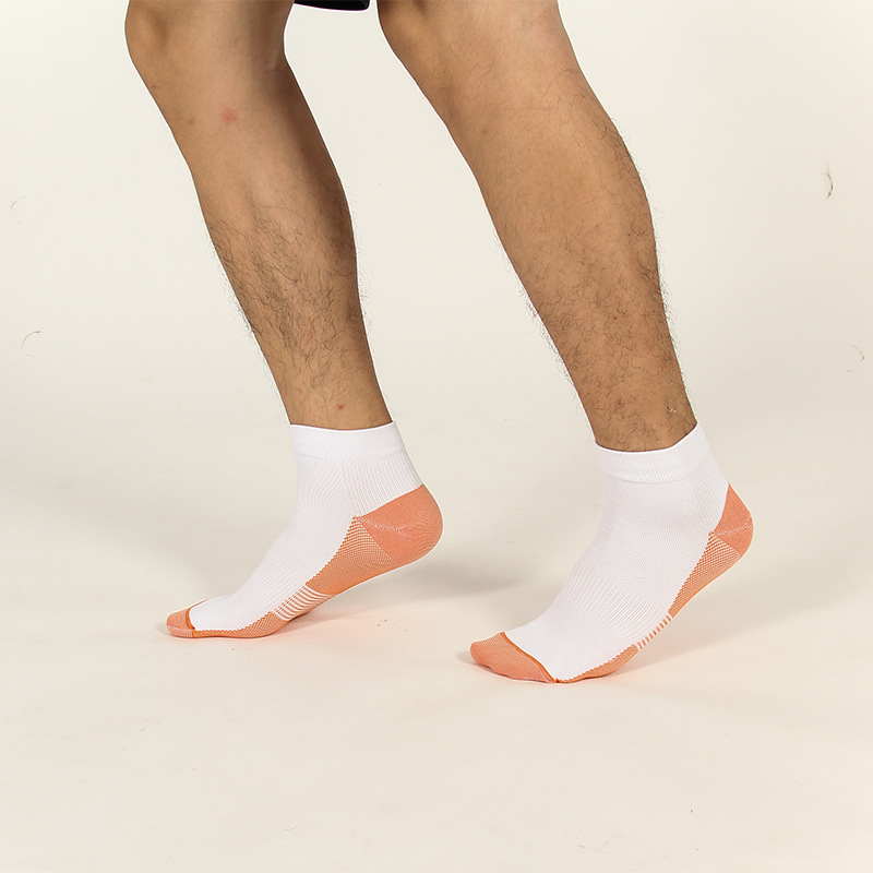 Socks, men's spring new color-blocked men's sports football socks, comfortable short tube no-show socks