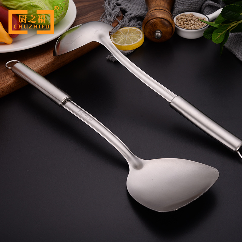 Stainless steel spoon, spatula, slotted spoon, daily kitchen supplies, kitchenware set, kitchen tools