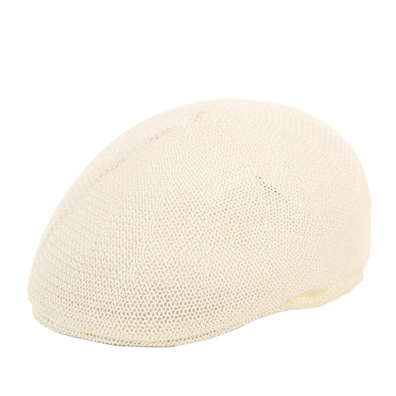 Hat Summer 2020 New Middle-aged and Elderly Breathable Straw Gauze Sun Protection Mesh Visor Hat Forward Cap