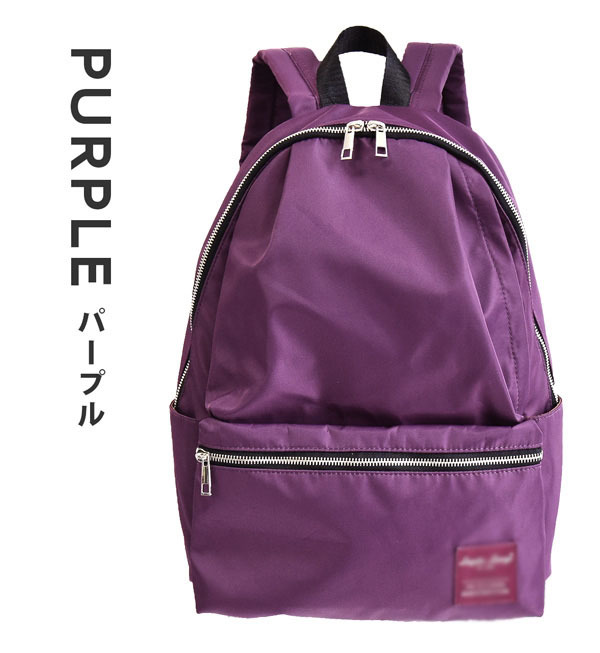 Simple solid color backpack Japan-Korea Lotte nylon backpack women's college student travel bag printing