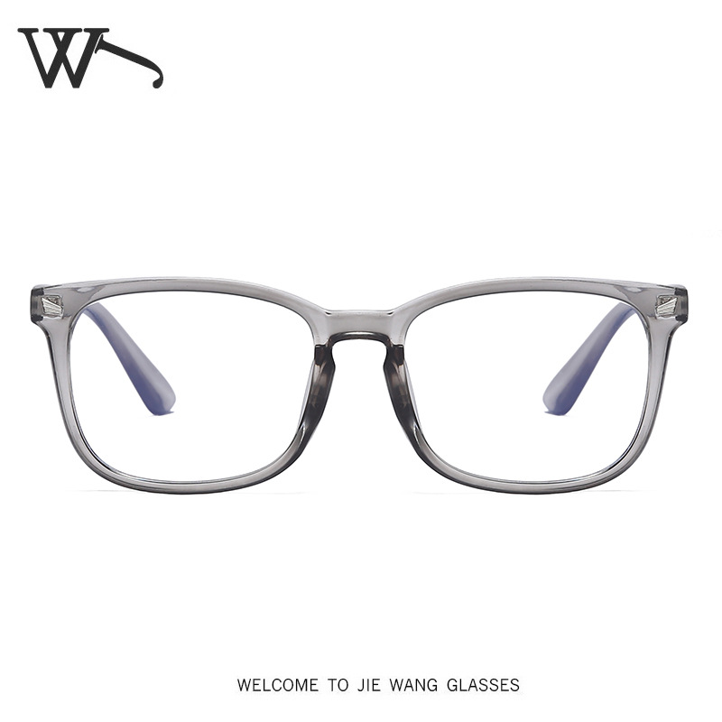 New Anti-Blue Light Flat Light Glasses Women Square Men's Rice Nail Glasses Frame